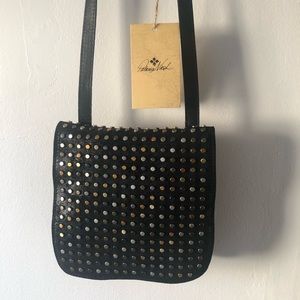 Studded Leather Crossbody